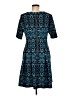 Gabby Skye Print Teal Casual Dress Size 8 - photo 2