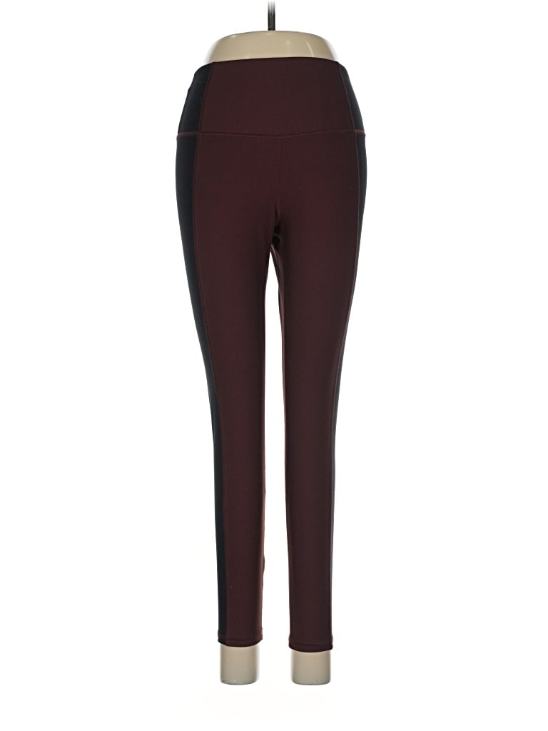 Pre-owned Ypb Active Pants In Burgundy