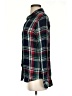 Buttons Plaid Green Long Sleeve Blouse Size S - photo 5