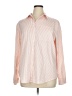 Unbranded Stripes Pink Long Sleeve Button-Down Shirt Size XL - photo 1