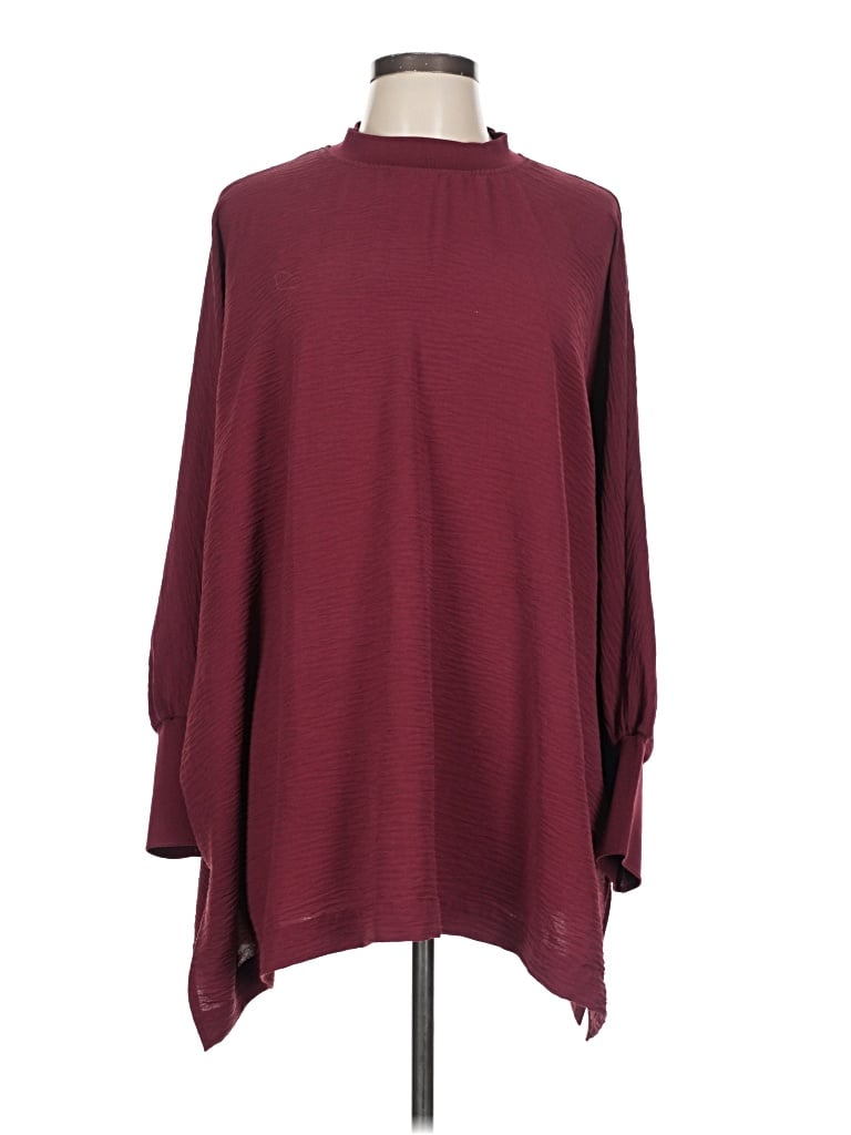 Pre-owned Mng Kimono In Burgundy