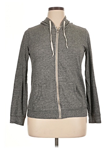 Essentials by Full Tilt Zip Up Hoodie (view 1)