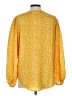 Unbranded 100% Polyester Yellow Long Sleeve Blouse Size L - photo 2
