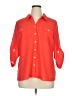 Notations 100% Polyester Polka Dots Orange 3/4 Sleeve Blouse Size XL - photo 1