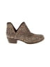 Lucky Brand Animal Print Brown Tan Ankle Boots Size 8 - photo 1