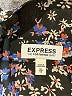 Express 100% Polyester Floral Black Long Sleeve Blouse Size XS - photo 7