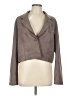 Fashion on Earth Solid Tan Gray Blazer Size L - photo 1