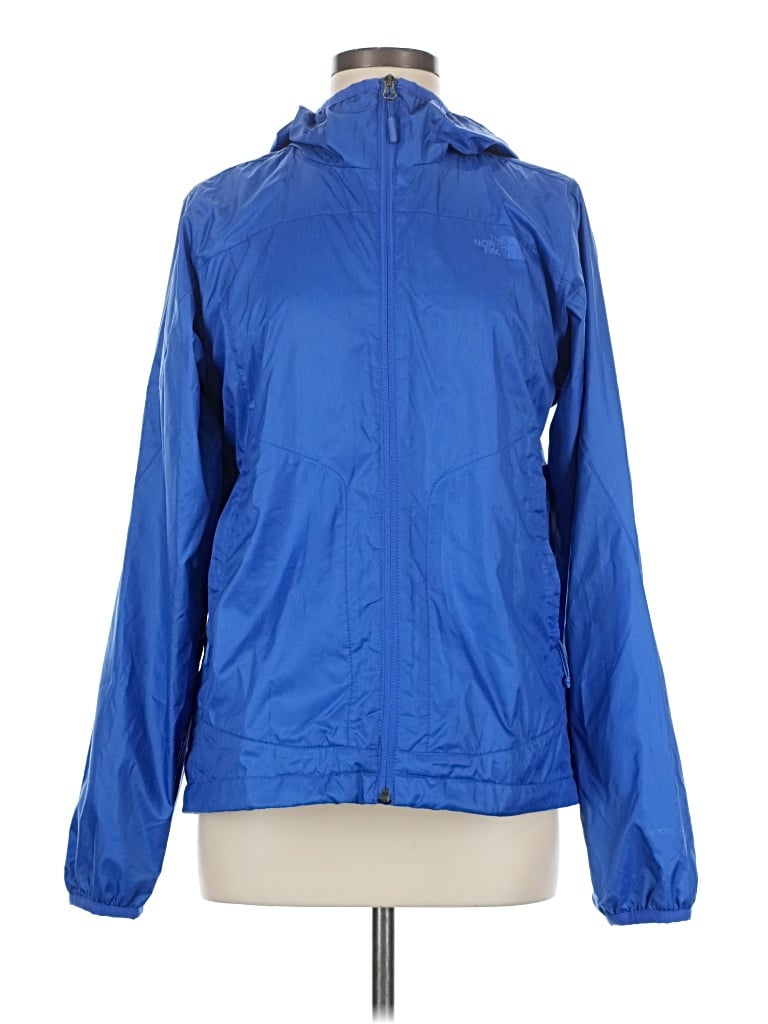 Pre-owned The North Face Windbreaker Jacket In Blue
