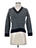 Jonathan Simkhai 100% Acrylic Chevron-herringbone Blue Pullover Sweater Size S - photo 1