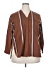 Roucha 100% Cotton Stripes Brown 3/4 Sleeve Blouse Size XL (estimated) - photo 1