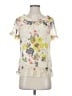 Ted Baker London 100% Polyester Ivory Short Sleeve Blouse Size 6 (2) - photo 1
