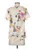 Ted Baker London 100% Polyester Ivory Short Sleeve Blouse Size 6 (2) - photo 2