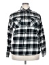 JACHS 100% Cotton Plaid Gray Long Sleeve Button-Down Shirt Size XL - photo 1
