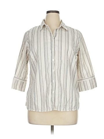 SONOMA life + style 3/4 Sleeve Button-Down Shirt (view 1)