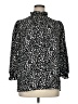Unbranded 100% Polyester Animal Print Black 3/4 Sleeve Blouse Size XL - photo 1