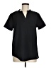 Unbranded 100% Polyester Black Short Sleeve Blouse Size M - photo 1