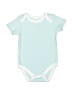 Little Beginnings Color Block Teal Short Sleeve Onesie Size 6-9 mo - photo 1