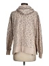Pink Rose Animal Print Tan Pullover Sweater Size M - photo 2