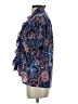 Fox & Hen Paisley Blue Short Sleeve Blouse Size XS - photo 5