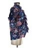 Fox & Hen Paisley Blue Short Sleeve Blouse Size XS - photo 4