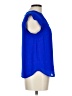 Monteau 100% Polyester Blue Short Sleeve Blouse Size L - photo 4