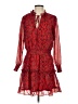 NSR 100% Polyester Paisley Red Casual Dress Size S - photo 1