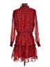 NSR 100% Polyester Paisley Red Casual Dress Size S - photo 2