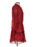 NSR 100% Polyester Paisley Red Casual Dress Size S - photo 4