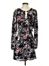 Eight Sixty 100% Polyester Print Black Casual Dress Size XS - photo 2