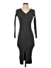 Taylor 100% Polyester Gray Casual Dress Size S - photo 1