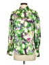 Shein 100% Polyester Print Green Long Sleeve Blouse Size S - photo 1