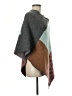 Unbranded 100% Acrylic Teal Gray Poncho One size - photo 4