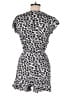 Ann Taylor LOFT 100% Rayon Hearts White Black Romper Size 6 - photo 2