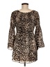 Spense Animal Print Brown Casual Dress Size M - photo 2