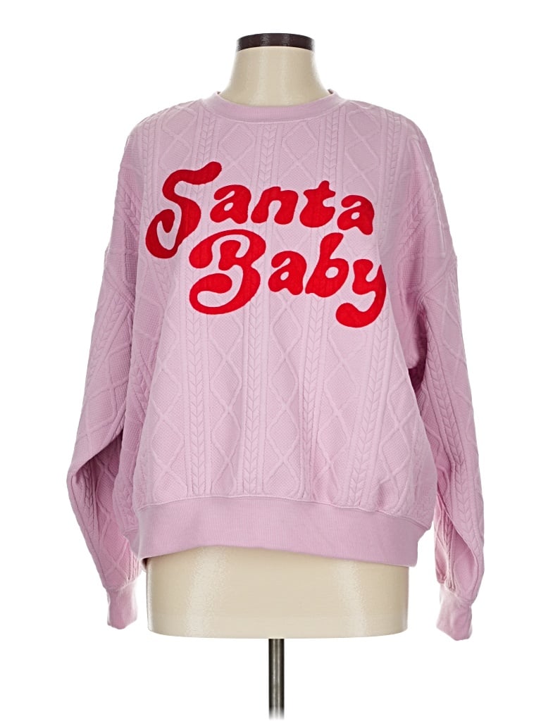 Pre-owned Grayson Threads Pullover Sweater In Pink