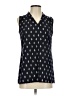 CAbi 100% Polyester Black Sleeveless Blouse Size XS - photo 1