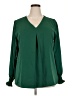 Funlingo Green Long Sleeve Blouse Size 2X - photo 1