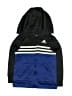 Adidas 100% Polyester Blue Zip Up Hoodie Size 2T - photo 1