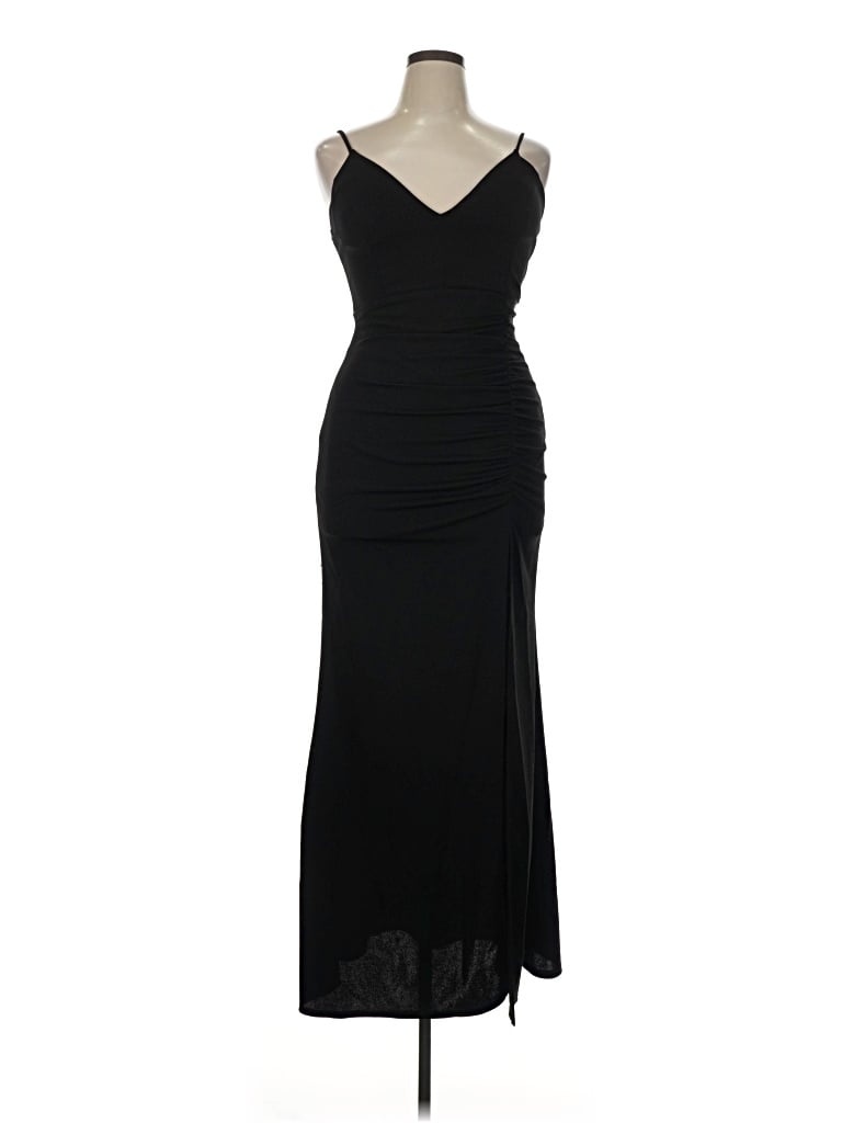 Pre-owned Emerald Sundae Cocktail Dress In Black
