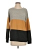 Nine Britton Color Block Gray Pullover Sweater Size S - photo 1