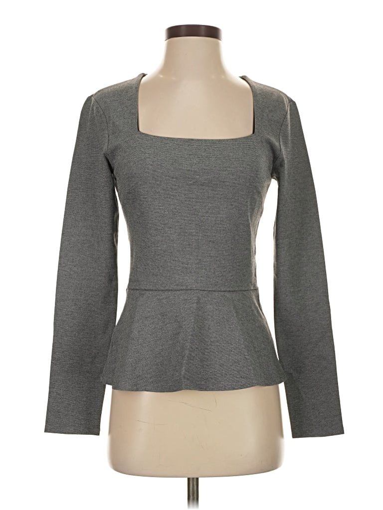 Bcbgmaxazria 3/4 Sleeve T-shirt In Gray