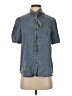 Sugarlips 100% Lyocell Blue Short Sleeve Blouse Size S - photo 1