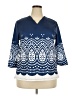 Unbranded Blue 3/4 Sleeve T-Shirt Size XXL - photo 1