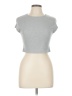 Shasa Gray Short Sleeve Top Size L - photo 1