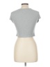 Shasa Gray Short Sleeve Top Size L - photo 2