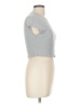 Shasa Gray Short Sleeve Top Size L - photo 4