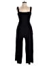 Automet Solid Black Jumpsuit Size L - photo 1