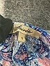 Soirée 100% Rayon Blue 3/4 Sleeve Blouse Size S - photo 7