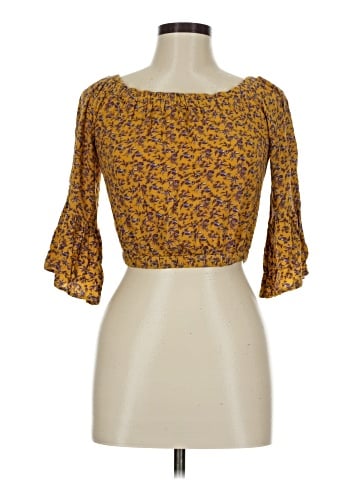 Bleuh Ciel 3/4 Sleeve Blouse (view 1)