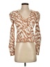 Nine West Animal Print Tan Cardigan Size XS - photo 1